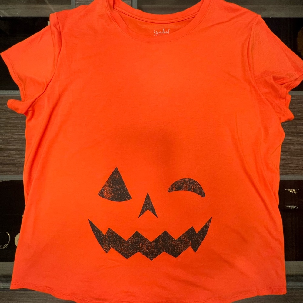 Isabel Maternity Pumpkin Tee